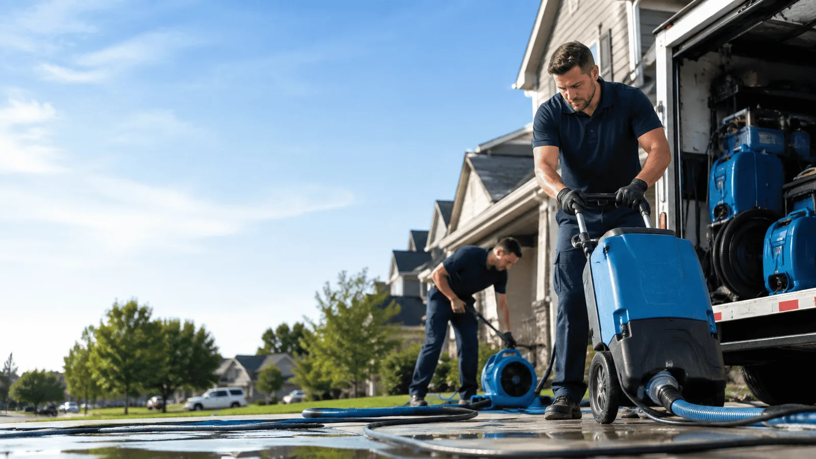 Dehumidification being performed in Woodbine, IA